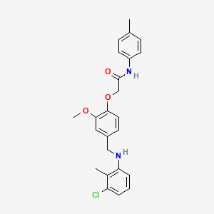 2-(4-{[(3-chloro-2-methylphenyl)amino]methyl}-2-methoxyphenoxy)-N-(4-methylphenyl)acetamide