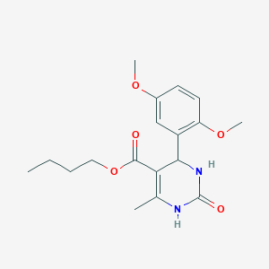 Butyl 4-(2,5-dimethoxyphenyl)-6-methyl-2-oxo-1,2,3,4-tetrahydropyrimidine-5-carboxylate