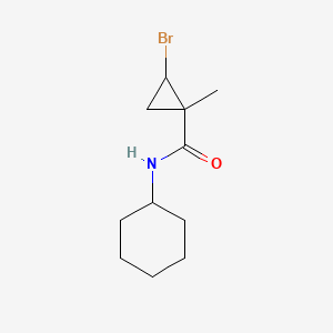 2-bromo-N-cyclohexyl-1-methylcyclopropanecarboxamide