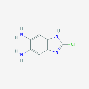 molecular formula C7H7ClN4 B495041 2-chloro-1H-benzimidazole-5,6-diamine CAS No. 339160-37-1