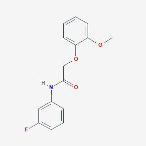 N-(3-fluorophenyl)-2-(2-methoxyphenoxy)acetamide