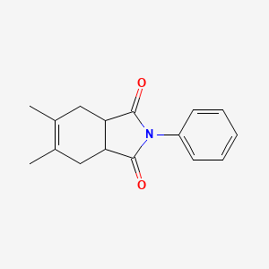 molecular formula C16H17NO2 B4950441 5,6-dimethyl-2-phenyl-3a,4,7,7a-tetrahydro-1H-isoindole-1,3(2H)-dione 