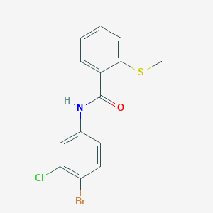 N-(4-bromo-3-chlorophenyl)-2-(methylthio)benzamide