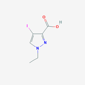 molecular formula C6H7IN2O2 B495047 1-ethyl-4-iodo-1H-pyrazole-3-carboxylic acid CAS No. 956909-60-7
