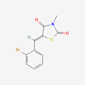 5-(2-bromobenzylidene)-3-methyl-1,3-thiazolidine-2,4-dione