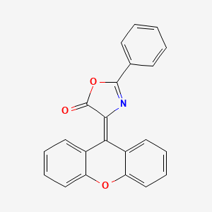 2-phenyl-4-(9H-xanthen-9-ylidene)-1,3-oxazol-5(4H)-one