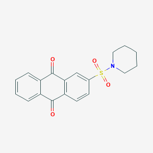 molecular formula C19H17NO4S B4950493 2-(1-piperidinylsulfonyl)anthra-9,10-quinone CAS No. 5263-22-9