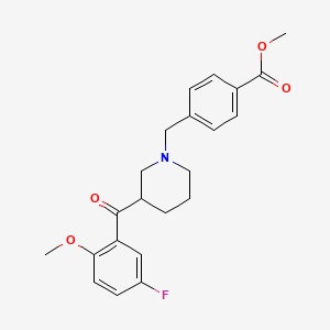 methyl 4-{[3-(5-fluoro-2-methoxybenzoyl)-1-piperidinyl]methyl}benzoate