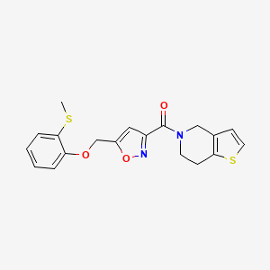 5-[(5-{[2-(methylthio)phenoxy]methyl}-3-isoxazolyl)carbonyl]-4,5,6,7-tetrahydrothieno[3,2-c]pyridine