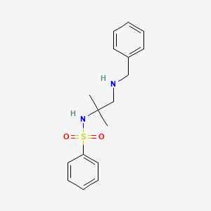 N-[1-(benzylamino)-2-methylpropan-2-yl]benzenesulfonamide