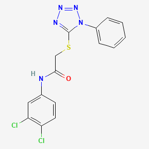 N-(3,4-dichlorophenyl)-2-[(1-phenyl-1H-tetrazol-5-yl)thio]acetamide