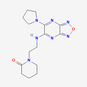 1-(2-{[6-(1-pyrrolidinyl)[1,2,5]oxadiazolo[3,4-b]pyrazin-5-yl]amino}ethyl)-2-piperidinone