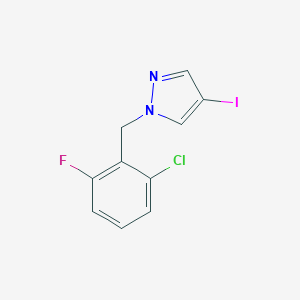 molecular formula C10H7ClFIN2 B495056 1-(2-chloro-6-fluorobenzyl)-4-iodo-1H-pyrazole 