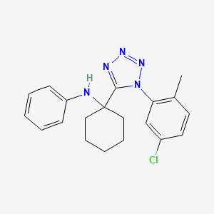 N-{1-[1-(5-chloro-2-methylphenyl)-1H-tetrazol-5-yl]cyclohexyl}aniline