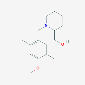 [1-[(4-Methoxy-2,5-dimethylphenyl)methyl]piperidin-2-yl]methanol