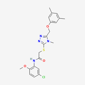 N-(5-chloro-2-methoxyphenyl)-2-({5-[(3,5-dimethylphenoxy)methyl]-4-methyl-4H-1,2,4-triazol-3-yl}thio)acetamide