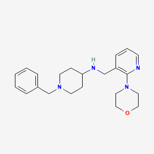 1-benzyl-N-{[2-(4-morpholinyl)-3-pyridinyl]methyl}-4-piperidinamine