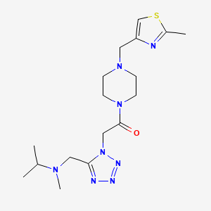 N-methyl-N-{[1-(2-{4-[(2-methyl-1,3-thiazol-4-yl)methyl]-1-piperazinyl}-2-oxoethyl)-1H-tetrazol-5-yl]methyl}-2-propanamine