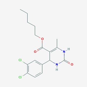 Pentyl 4-(3,4-dichlorophenyl)-6-methyl-2-oxo-1,2,3,4-tetrahydropyrimidine-5-carboxylate