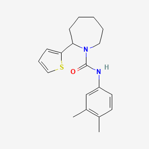 N-(3,4-Dimethylphenyl)-2-(thiophen-2-YL)azepane-1-carboxamide