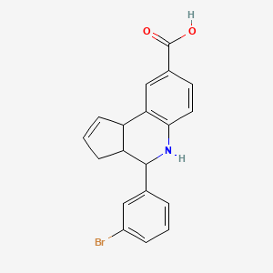 4-(3-bromophenyl)-3a,4,5,9b-tetrahydro-3H-cyclopenta[c]quinoline-8-carboxylic acid