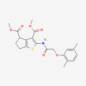 dimethyl 2-{[(2,5-dimethylphenoxy)acetyl]amino}-5,6-dihydro-4H-cyclopenta[b]thiophene-3,4-dicarboxylate