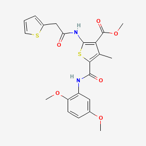 methyl 5-{[(2,5-dimethoxyphenyl)amino]carbonyl}-4-methyl-2-[(2-thienylacetyl)amino]-3-thiophenecarboxylate