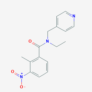 N-ethyl-2-methyl-3-nitro-N-(4-pyridinylmethyl)benzamide