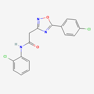 N-(2-chlorophenyl)-2-[5-(4-chlorophenyl)-1,2,4-oxadiazol-3-yl]acetamide