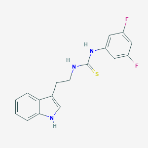 molecular formula C17H15F2N3S B495075 N-(3,5-difluorophenyl)-N'-[2-(1H-indol-3-yl)ethyl]thiourea 