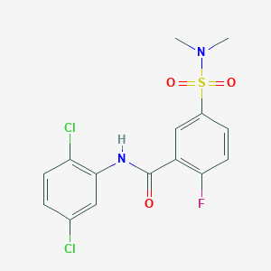 N-(2,5-dichlorophenyl)-5-(dimethylsulfamoyl)-2-fluorobenzamide