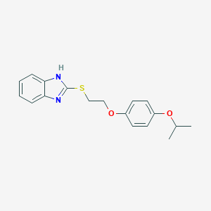 molecular formula C18H20N2O2S B495082 2-{[2-(4-isopropoxyphenoxy)ethyl]sulfanyl}-1H-benzimidazole 