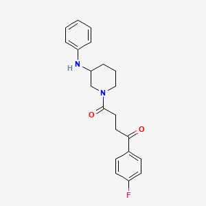 4-(3-anilino-1-piperidinyl)-1-(4-fluorophenyl)-4-oxo-1-butanone