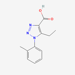 5-ethyl-1-(2-methylphenyl)-1H-1,2,3-triazole-4-carboxylic acid