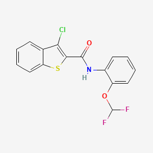 3-chloro-N-[2-(difluoromethoxy)phenyl]-1-benzothiophene-2-carboxamide