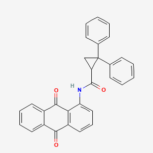 N-(9,10-DIOXO-9,10-DIHYDRO-1-ANTHRACENYL)-2,2-DIPHENYL-1-CYCLOPROPANECARBOXAMIDE