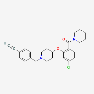 4-[5-chloro-2-(1-piperidinylcarbonyl)phenoxy]-1-(4-ethynylbenzyl)piperidine