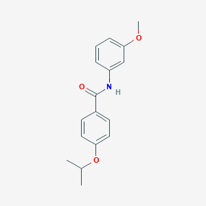 molecular formula C17H19NO3 B495092 4-isopropoxy-N-(3-methoxyphenyl)benzamide 