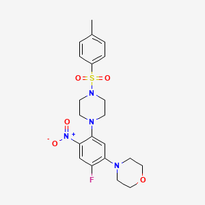 4-[2-fluoro-5-[4-(4-methylphenyl)sulfonylpiperazin-1-yl]-4-nitrophenyl]morpholine