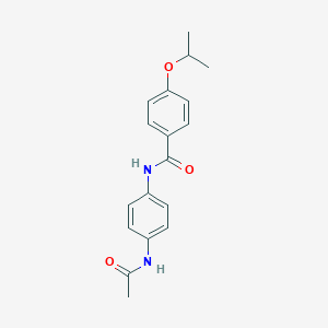 molecular formula C18H20N2O3 B495093 N-[4-(acetylamino)phenyl]-4-isopropoxybenzamide 
