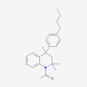 1-(4-(4-Butyl-phenyl)-2,2,4-trimethyl-3,4-dihydro-2H-quinolin-1-YL)-ethanone