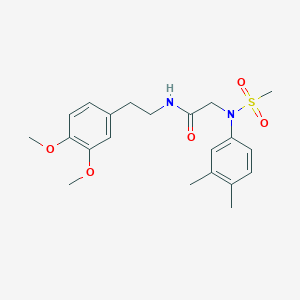 N~1~-[2-(3,4-dimethoxyphenyl)ethyl]-N~2~-(3,4-dimethylphenyl)-N~2~-(methylsulfonyl)glycinamide