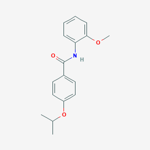 molecular formula C17H19NO3 B495095 4-isopropoxy-N-(2-methoxyphenyl)benzamide 