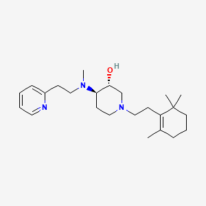 (3R*,4R*)-4-{methyl[2-(2-pyridinyl)ethyl]amino}-1-[2-(2,6,6-trimethyl-1-cyclohexen-1-yl)ethyl]-3-piperidinol