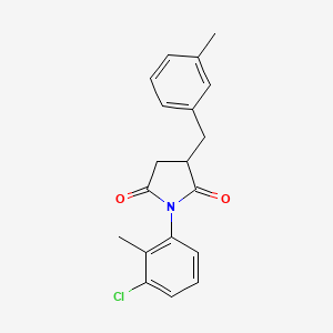 1-(3-chloro-2-methylphenyl)-3-(3-methylbenzyl)-2,5-pyrrolidinedione