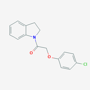 molecular formula C16H14ClNO2 B495099 1-[(4-Chlorophenoxy)acetyl]indoline 