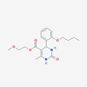 2-Methoxyethyl 4-(2-butoxyphenyl)-6-methyl-2-oxo-1,2,3,4-tetrahydropyrimidine-5-carboxylate