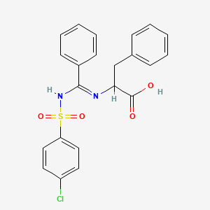 N-[(Z)-{[(4-chlorophenyl)sulfonyl]imino}(phenyl)methyl]phenylalanine