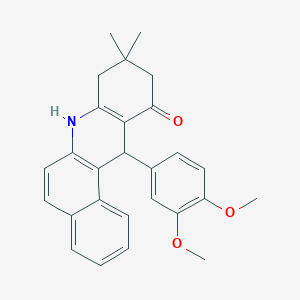 12-(3,4-Dimethoxyphenyl)-9,9-dimethyl-7,8,10,12-tetrahydrobenzo[a]acridin-11-one