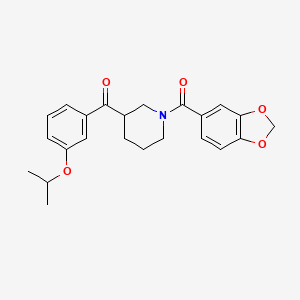 [1-(1,3-benzodioxol-5-ylcarbonyl)-3-piperidinyl](3-isopropoxyphenyl)methanone